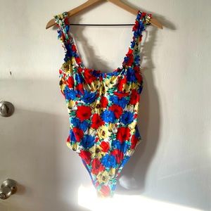 Rixo Valentina Diana One Piece Swimsuit Floral